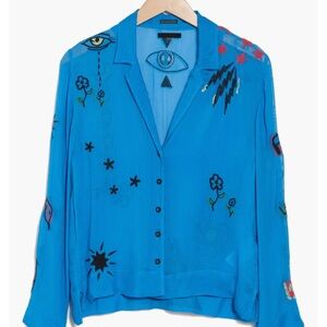 MOTHER back alley long sleeve top / free your mind (S)